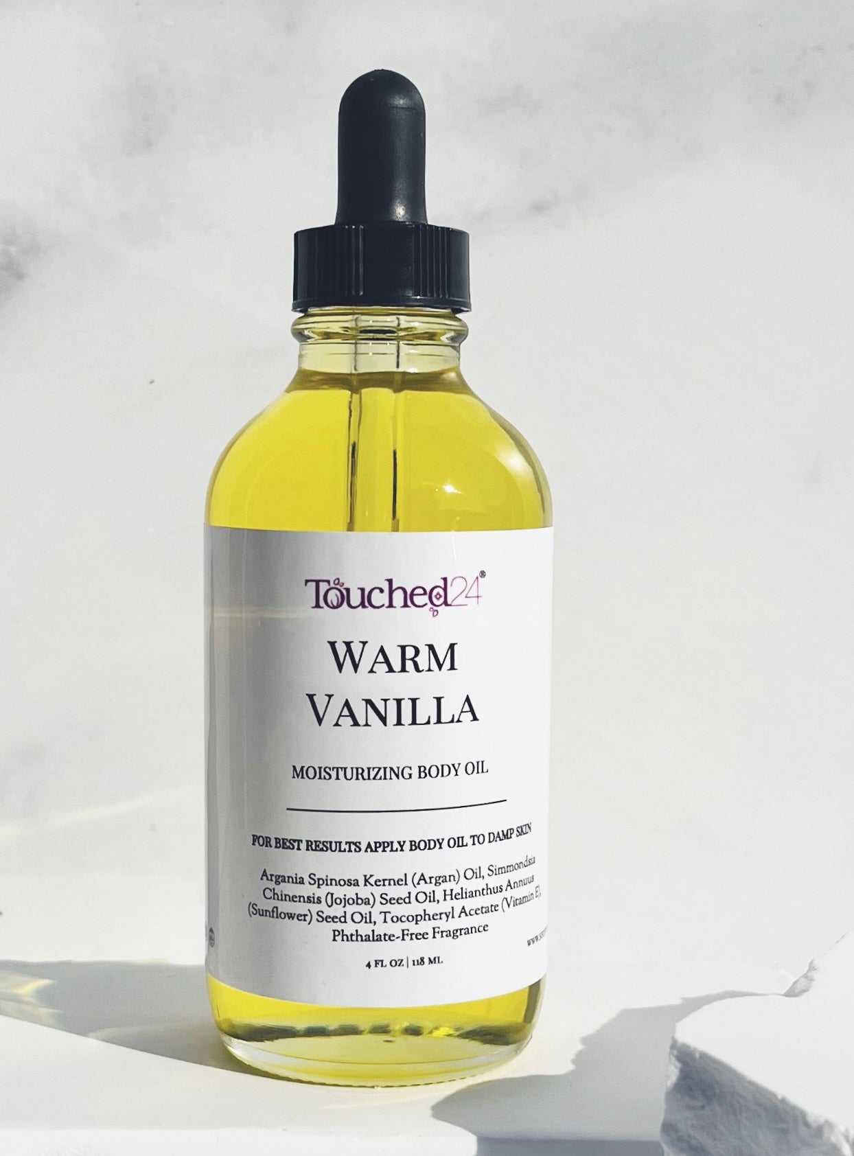 Warm Vanilla Body Oil – Touched24